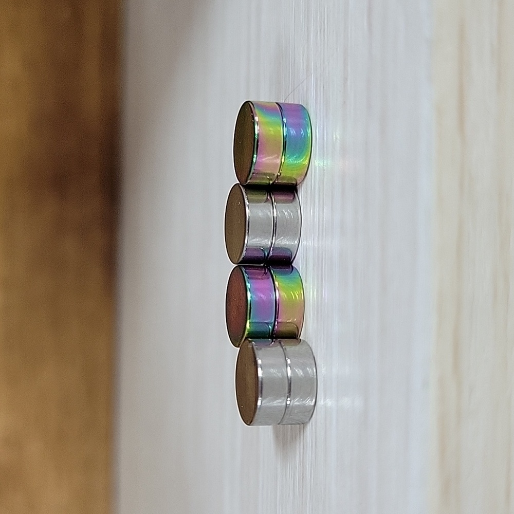 MAGNETIC GAUGE ILLUSION EARRINGS, nonpierced